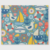 アドベンチャパタ航海のーン ラッピングペーパー (フラット)