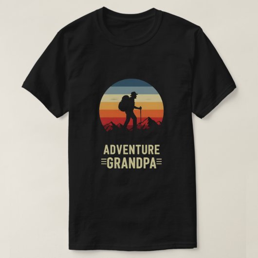 アドベンチャーおじいちゃん Tシャツ (デザイン正面)