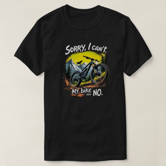 アドベンチャーおもしろいサイクリング恋人引用文 Tシャツ (デザイン正面)