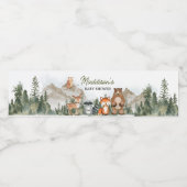 アドベンチャーがウッドランドベビーシャワーを待つ ペットボトルラベル (シングルラベル)