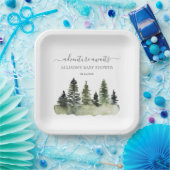 アドベンチャーがウッドランドベビーシャワーを待つ ペーパープレート (パーティー)