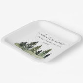 アドベンチャーがウッドランドベビーシャワーを待つ ペーパープレート (傾斜あり)