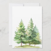 アドベンチャーがウッドランドベビーシャワーを待つ 招待状 (裏面)