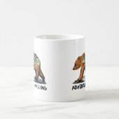 アドベンチャーがキャンピングベアを呼んでいる コーヒーマグカップ (中央)