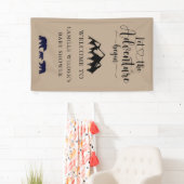 アドベンチャーがクラフト素朴ベビーシャワーへようこそ 横断幕 (インサイチュ)