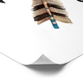 アドベンチャーがタイポグラフィトライバルアローズコンパスを待つ ポスター (角)