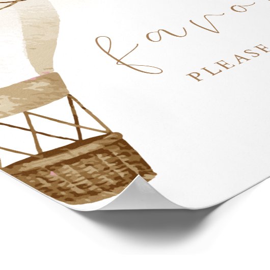 アドベンチャーがニュートラルベビーシャワーを待つ |お引き立て ポスター (角)