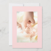 アドベンチャーがベアーズベアーズピンクの赤ちゃんシャワーをメールで待つ 招待状 (裏面)