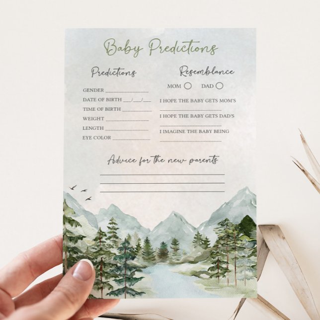 アドベンチャーがベビー予測ゲームを開始 (Let the Adventure Begin Baby Shower Game)