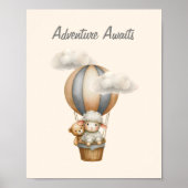 アドベンチャーがラム&テディで熱気球を待つ ポスター (正面)