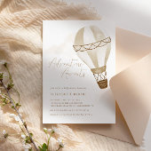 アドベンチャーが中立バルーンを待つ |赤ちゃんシャワー 招待状