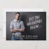 アドベンチャーが写真卒業パーティーを始める 招待状 (正面)