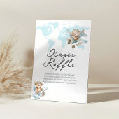 アドベンチャーが可愛いテディおむつラッフルサインを待つ 台座サイン