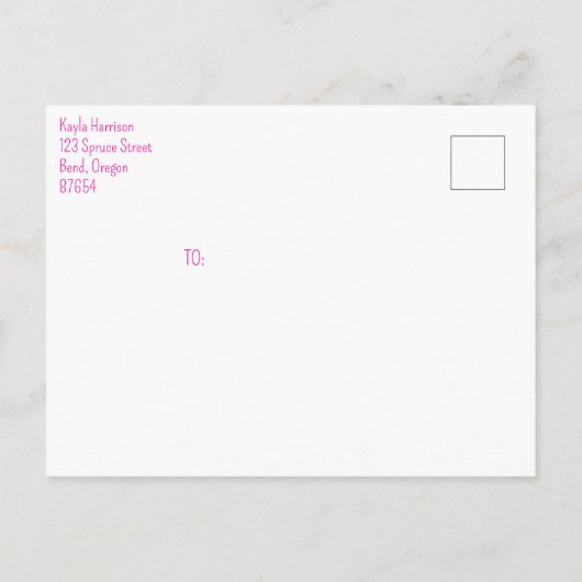 アドベンチャーが可愛いトラック&トレーラーベビーシャワーを待つ インビテーションポストカード (裏面)