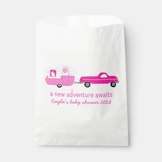 アドベンチャーが可愛いトラック&トレーラーベビーシャワーを待つ フェイバーバッグ (正面)