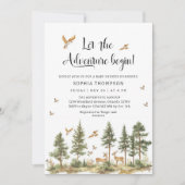 アドベンチャーが始まるよ 男の子の赤ちゃんを蒔く人 招待状 (正面)