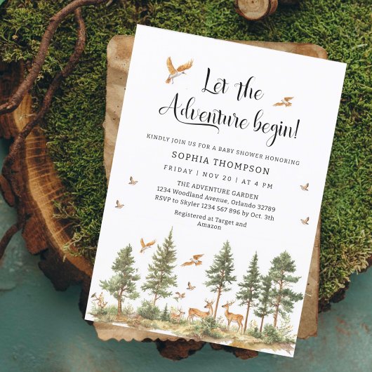 アドベンチャーが始まるよ 男の子の赤ちゃんを蒔く人 招待状