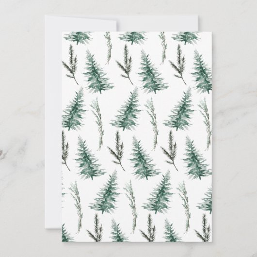 アドベンチャーが始まる クマのワイルダネス ベイビーシャワー 招待状 (裏面)