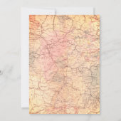 アドベンチャーが始まる ピンクのベビーシャワー メールで届く 招待状 (裏面)