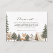 アドベンチャーが始まる!ベイビーシャワーディーパーラッフル エンクロージャーカード (正面)