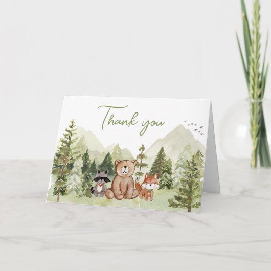 アドベンチャーが始まる！ベイビーシャワー サンキューカード (正面)