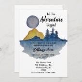 アドベンチャーが始まる！ベビーシャワーの招待状 招待状 (正面/裏面)