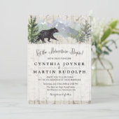 アドベンチャーが始まる！ ラスティックウェディング招待状 招待状 (スタンド正面)