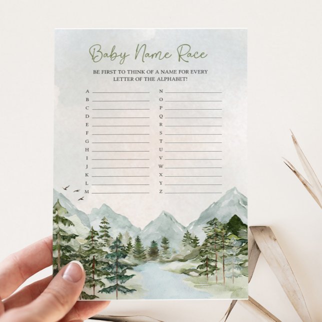 アドベンチャーが始まる 赤ちゃんのお披露目会 名前当てゲーム (Let the Adventure Begin Baby Shower Game)