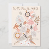 アドベンチャーが小さな探検家ボーホシャワーを待つ 招待状 (裏面)