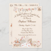 アドベンチャーが小さな探検家ボーホシャワーを待つ 招待状 (正面/裏面)