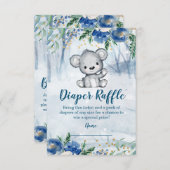 アドベンチャーが待ち望むおむつラッフルブックベビー 出欠カード (正面/裏面)