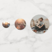 アドベンチャーが待っている トラベル ブライダル シャワー マップ コンフェッティ (裏面)