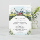 アドベンチャーが待つ山の森 ブライダルシャワー 招待状 (スタンド正面)