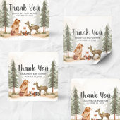アドベンチャーが待つ ウッドランド ベイビー シャワー スクエアシール