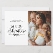 アドベンチャーが新しい親とベビーの写真誕生を開始 案内状 (正面)