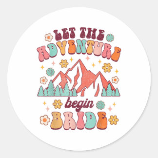 アドベンチャーが新婦結婚の発表を開始 ラウンドシール