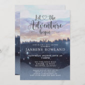 アドベンチャーが森のベビーシャワー招待状 招待状 (正面/裏面)