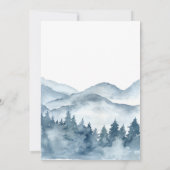 アドベンチャーが森の男の子ベイビーシャワー招待状 招待状 (裏面)