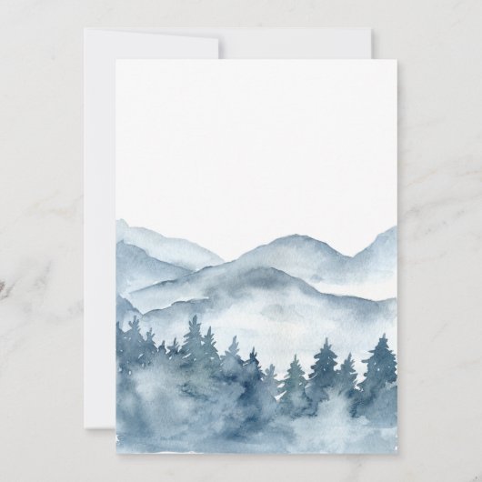 アドベンチャーが森の男の子ベイビーシャワー招待状 招待状 (裏面)