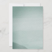 アドベンチャーが森の雪の引退を待つ 招待状 (裏面)