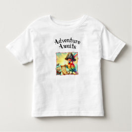 アドベンチャーが海賊のオウムTシャツを待つ トドラーTシャツ