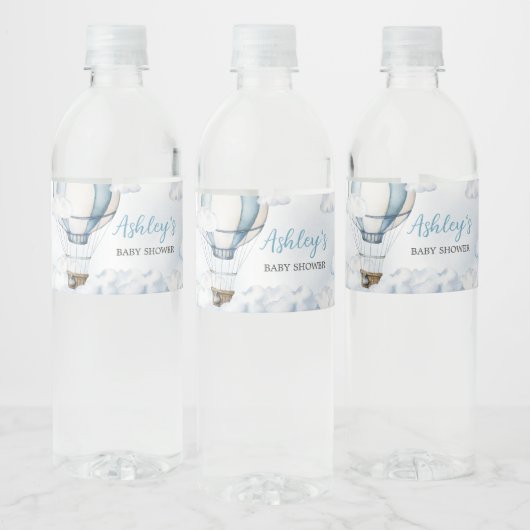 アドベンチャーが熱気球を待つ ペットボトルラベル (ボトル)