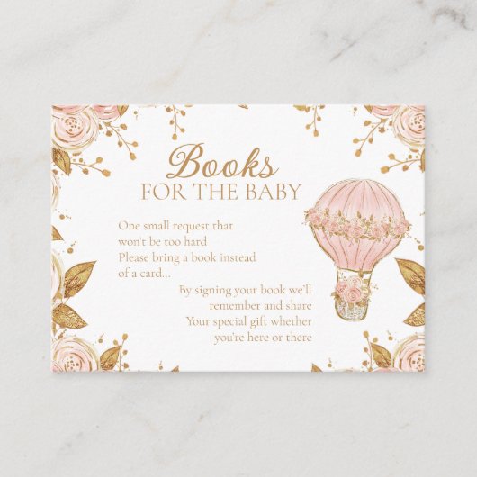 アドベンチャーが熱気球ブックリクエストを待つ エンクロージャーカード (正面)