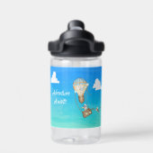 アドベンチャーが熱気球モンキーを待つ ウォーターボトル (背面)