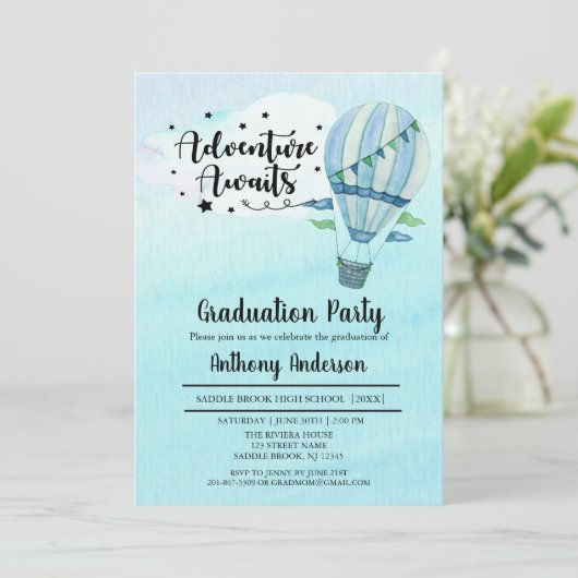 アドベンチャーが熱気球卒業パーティーを待つ 招待状 (スタンド正面)