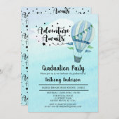 アドベンチャーが熱気球卒業パーティーを待つ 招待状 (正面/裏面)