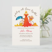 アドベンチャーが自転車の花嫁をブライダルシャワー 招待状 (スタンド正面)