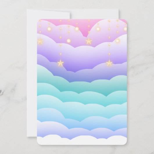 アドベンチャーが航空ベビーシャワーを待つ 招待状 (裏面)