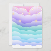 アドベンチャーが航空ベビーシャワーを待つ 招待状 (裏面)