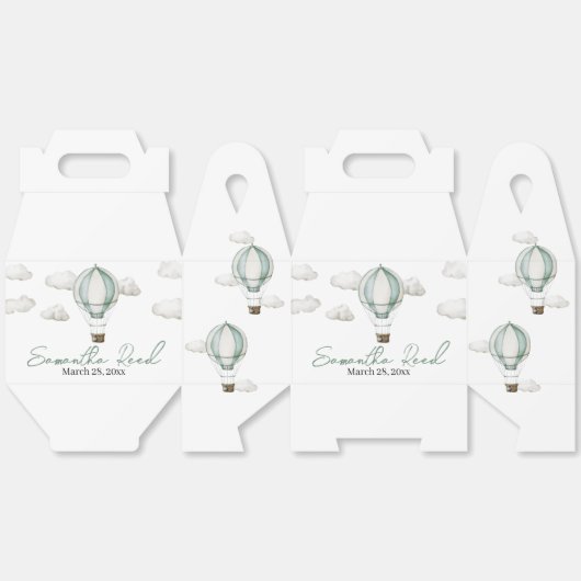 アドベンチャーが赤ちゃんシャワーお気に入りボックスを待つ フェイバーボックス (見開き)